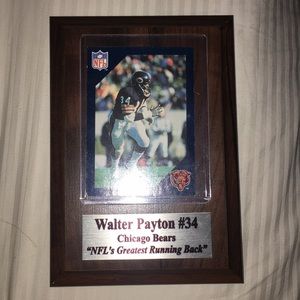 Walter Payton “NFL’s Greatest Running Back” Plaque